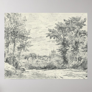 Poster John Constable a entrada em Gillingham, Dor
