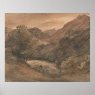 Pôster John Constable - Borrowdale - Noite após uma Fine