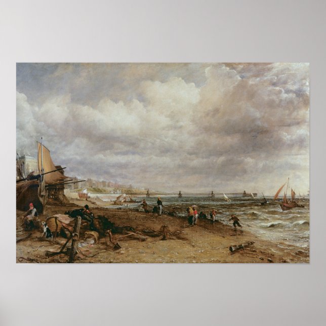 Poster John Constable | Cais Marinhos e Cais Antigos (Frente)