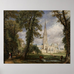 Pôster John Constable - Catedral de Salisbury