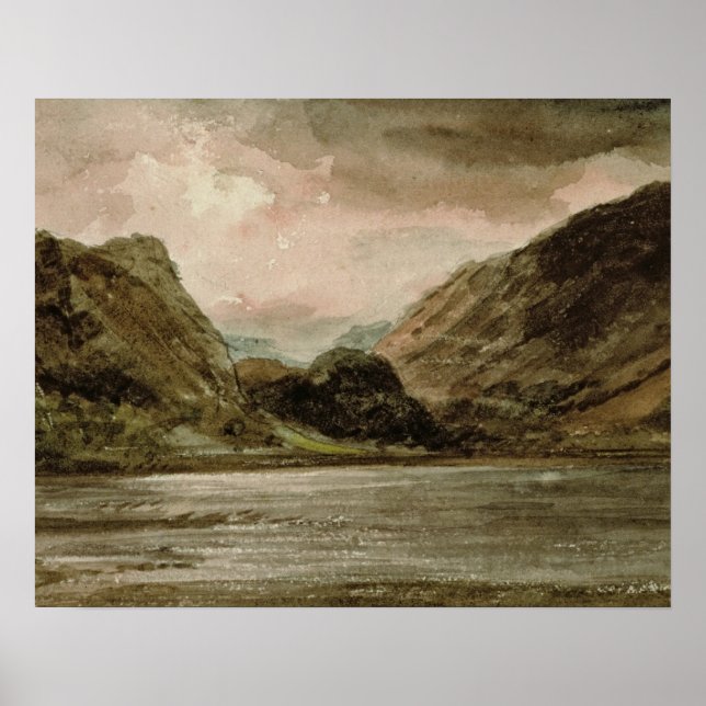 Poster John Constable | Derwentwater, Cumberland, c.1806 (Frente)