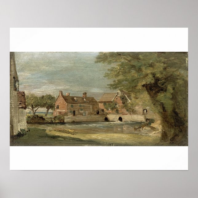 Poster John Constable | Flatford Mill (óleo no painel) (Frente)