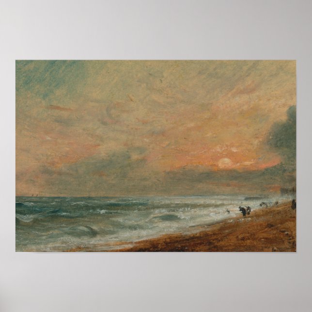 Pôster John Constable - Hove Beach (Frente)