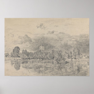 Poster John Constable - Igreja Fulham