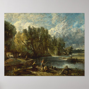 Pôster John Constable - moinho de Stratford