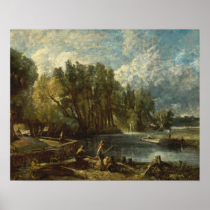 Pôster John Constable - moinho de Stratford