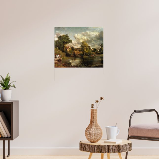 Poster John Constable - obra de arte O Cavalo Branco (Sala de Estar 3)