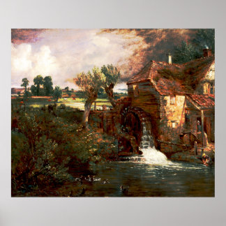 Pôster John Constable - Parham Mill (Modificado)