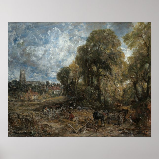 Poster John Constable - Stoke-by-Nayland (Frente)