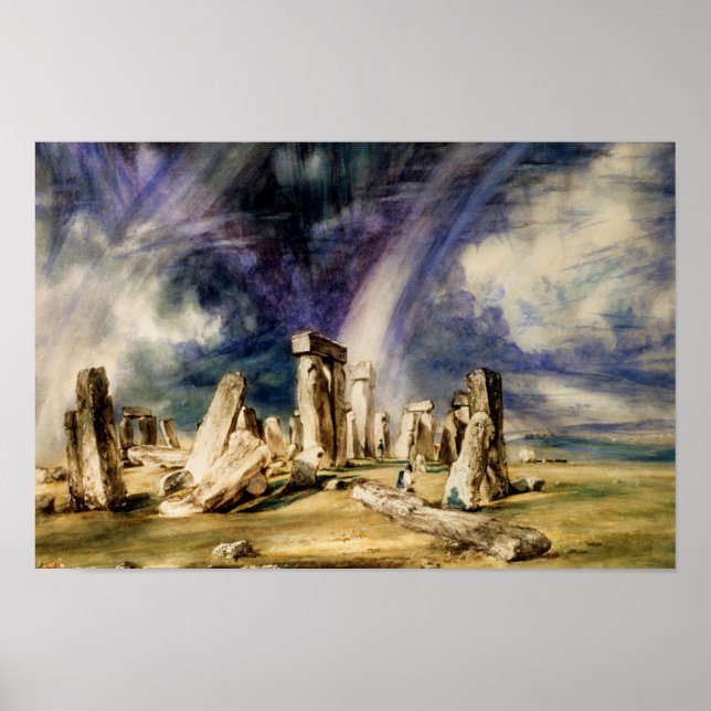 Poster John Constable - Stonehenge (Frente)