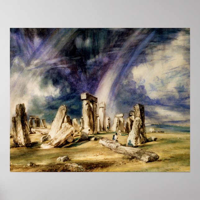 Poster John Constable - Stonehenge (Frente)