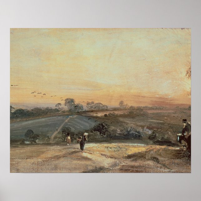 Pôster John Constable | Sunset automático (Frente)