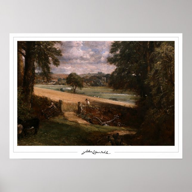 Poster John Constable Zedign Cartaz de Arte #528-2 (Frente)