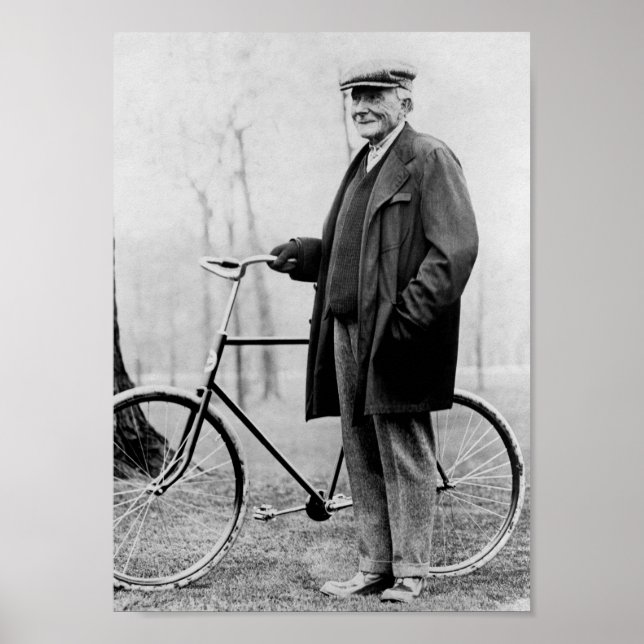 Poster John D. Rockefeller com Bicicleta - 1913 (Frente)