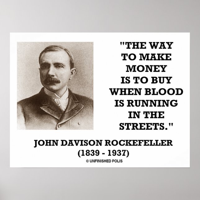 Pôster John Davison Rockefeller Way To Make Money Comprar (Frente)