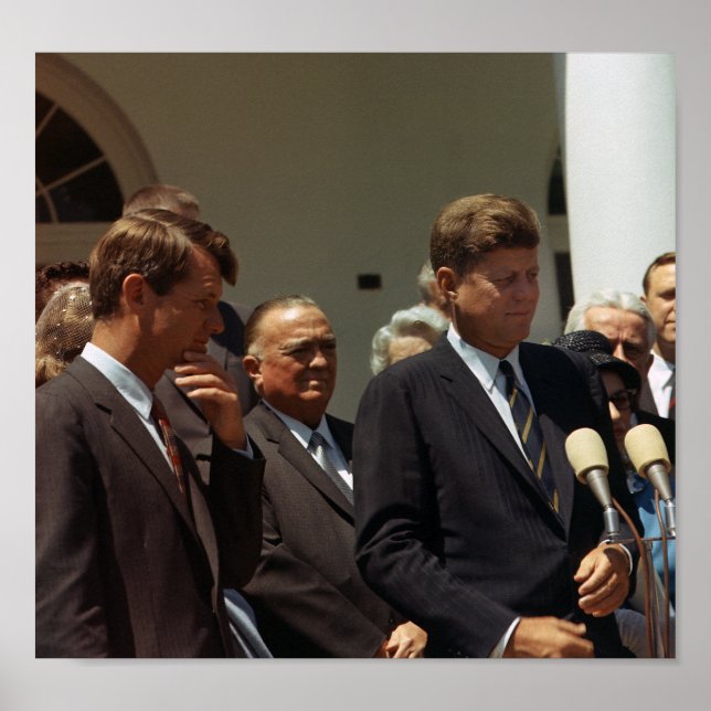 Poster John e Robert Kennedy com J. Edgar Hoover (Frente)