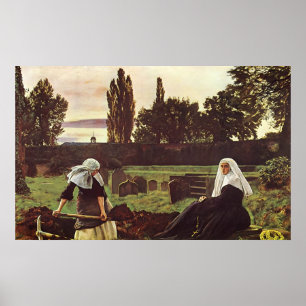 Pôster John Everett Millais o vale do resto