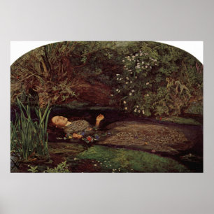 Pôster John Everett Millais - Ophelia