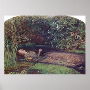 Pôster John Everett Millais Ophelia