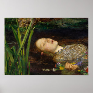 Poster John Everett Millais - Ophelia