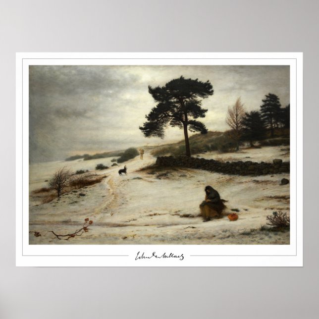 Poster John Everett Millais Zedign Cartaz de Arte #17 (Frente)