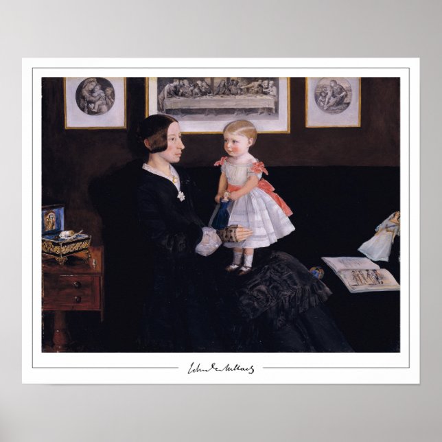 Poster John Everett Millais Zedign Cartaz de Arte #19 (Frente)