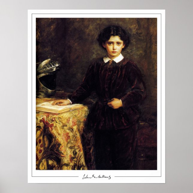 Poster John Everett Millais Zedign Cartaz de Arte #74 (Frente)