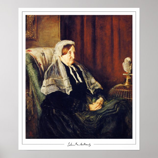 Poster John Everett Millais Zedign Cartaz de Arte #93 (Frente)