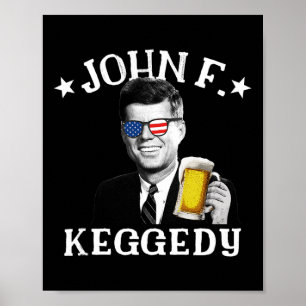 Poster John F. Keggedy Bebado Presidente Kennedy Jfk 4º D
