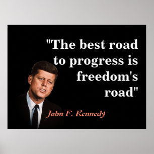 Poster John F. Kennedy Cita A Liberdade