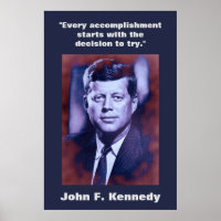 John F. Kennedy Cita Inspiração Motivacional