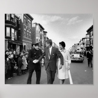Pôster John F. Kennedy em Boston Oriental
