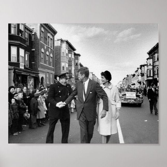 Pôster John F. Kennedy em Boston Oriental (Frente)
