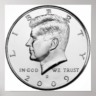 Poster John F. Kennedy Half-Dollar
