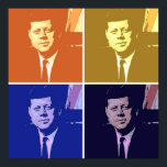Poster John F Kennedy Pop Art<br><div class="desc">JFK pop art binder</div>