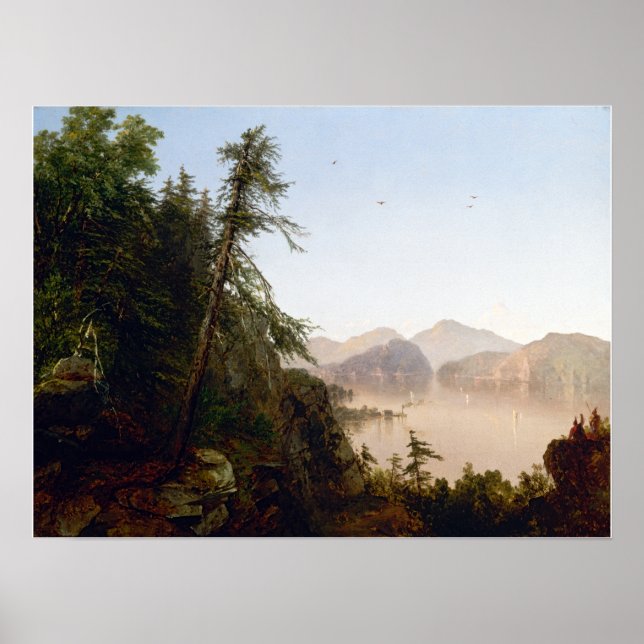Poster John Frederick Kensett ao longo do Hudson (Frente)