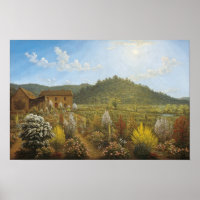 John Glover - Casa de artistas + jardim, Planícies