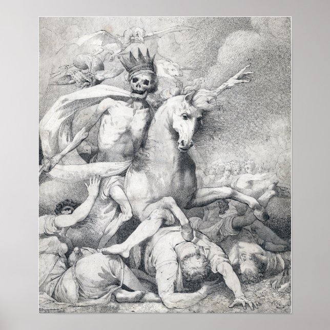 Poster John Hamilton Mortimer Morte em um Cavalo Pálido (Frente)