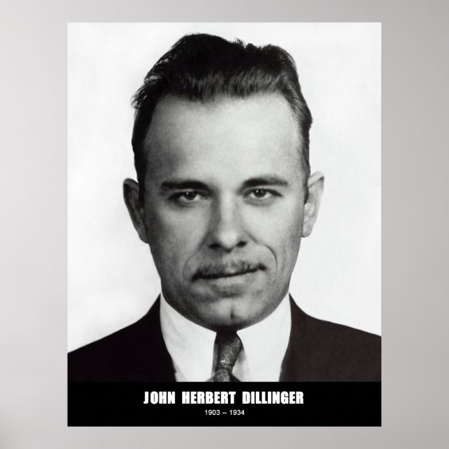 Pôster John Herbert Dillinger (Frente)