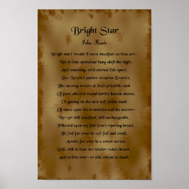 Poster John Keats, Estrela Bela