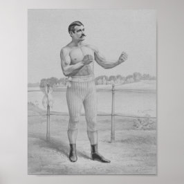 Poster John L. Sullivan - Bare-Knuckle Boxer