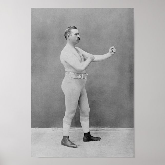 Poster John L. Sullivan - Campeão de Boxing Pesado (Frente)