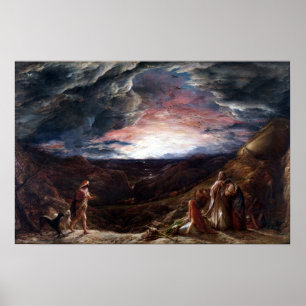 Poster John Linnell Noah A Véspera do Deluge