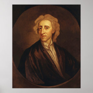 Poster John Locke pelo senhor Godfrey Kneller