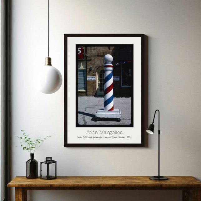 POSTER JOHN MARGOLIES - BARBER HAMPTON VILLAGE MISSOURI (Criador carregado)