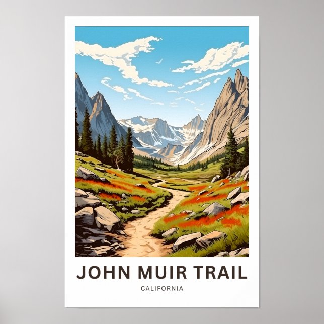 Poster John Muir Trail California Viagem (Frente)