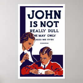 Poster John Não É Realmente Dull — WPA