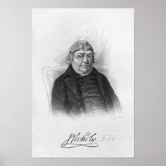 Pôster John Nichols, gravado por Woolnoth (Frente)