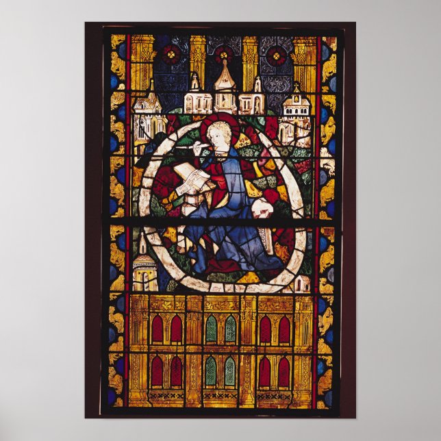 Pôster John, o Evangelista, escrevendo o Apocalipse (Frente)