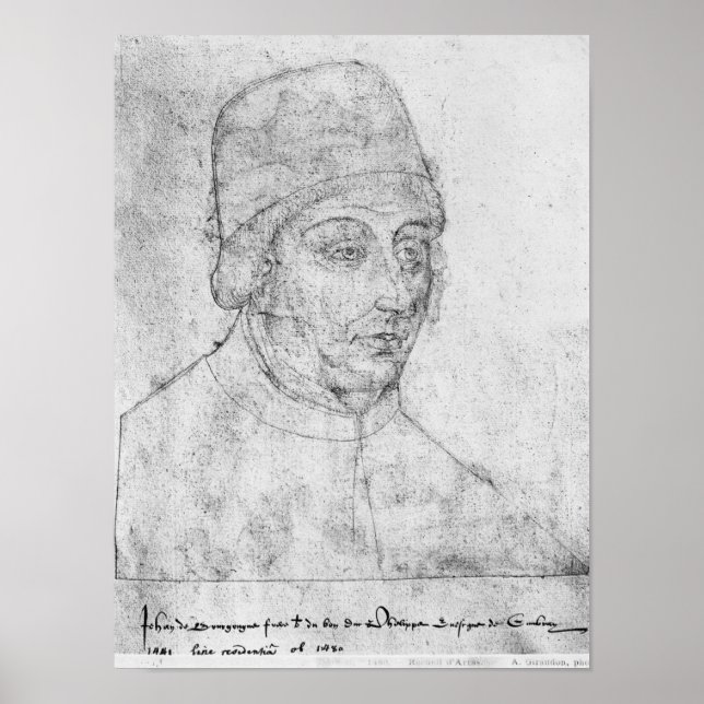 Pôster John of Burgundy, bispo de Cambrai (Frente)